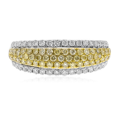 Gelber SI2 Diamant-Goldring (CIRARI)