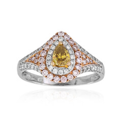 Gelber SI2 Diamant-Goldring (CIRARI)