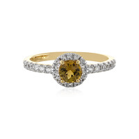 Gelber Tansanit-Goldring