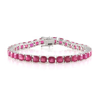 Madagaskar-Rubin-Silberarmband