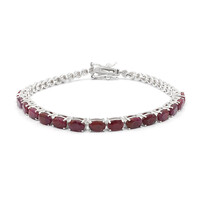 Rubin-Silberarmband