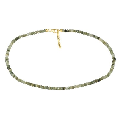 Chrysoberyll-Silberhalskette