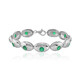 Sambia-Smaragd-Silberarmband