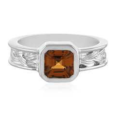 Cognac-Zirkon-Silberring