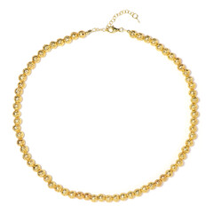 Goldene Lava-Silberhalskette