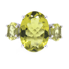 Ouro Verde-Quarz-Silberring