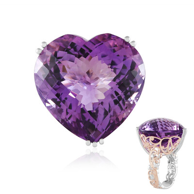 Lavendel-Amethyst-Silberring (Gems en Vogue)