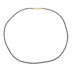 Schwarzer Diamant-Goldhalskette