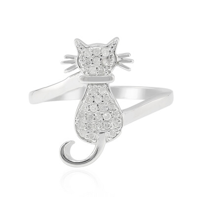 I3 (I) Diamant-Silberring