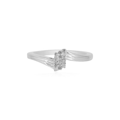 I2 (I) Diamant-Silberring