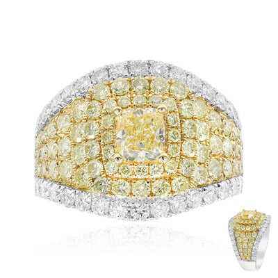 Gelber SI2 Brillant-Goldring (CIRARI)