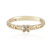 I2 Champagner-Diamant-Goldring (Ornaments by de Melo)