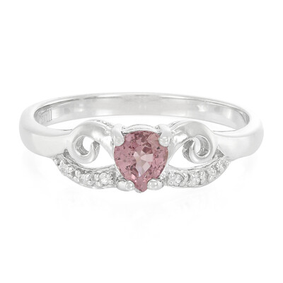 Padparadscha-Saphir-Silberring