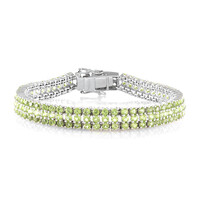 Peridot-Silberarmband