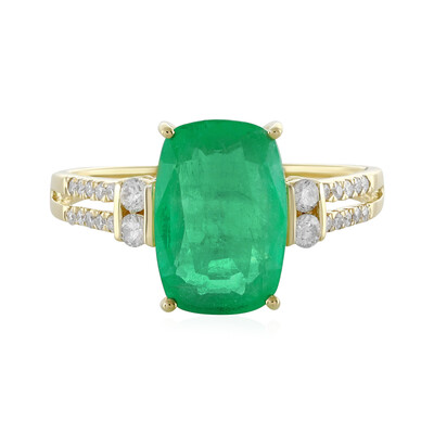 Äthiopischer Smaragd-Goldring (AMAYANI)