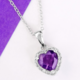 Marokkanischer Amethyst-Silberhalskette