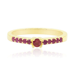 Roter Beryll-Goldring