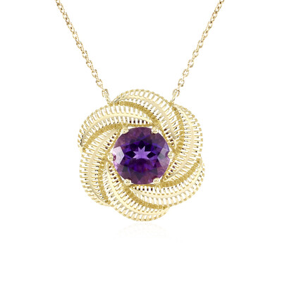 Sambia-Amethyst-Goldcollier (Ornaments by de Melo)