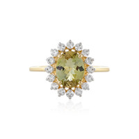 Gelber Tansanit-Goldring