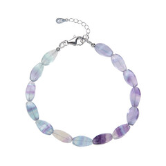 Fluorit-Silberarmband