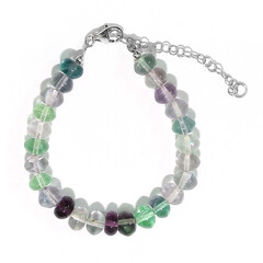 Fluorit-Silberarmband