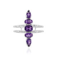 Sibirischer Amethyst-Silberring