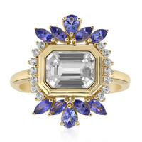 Zirkon-Goldring (Adela Gold)