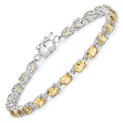 Citrin-Silberarmband