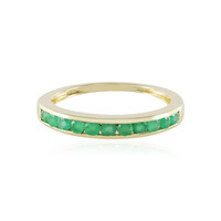 Brasilianischer Smaragd-Goldring