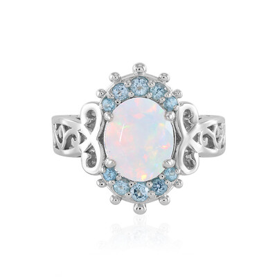 Welo-Opal-Silberring (Dallas Prince Designs)