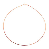 Silber-Schlangenkette - 45 cm - 6,518 g - rosévergoldet