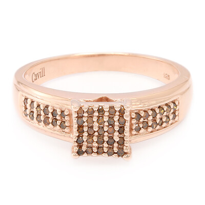 Fancy-Diamant-Silberring