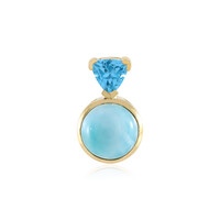 Larimar-Silberanhänger