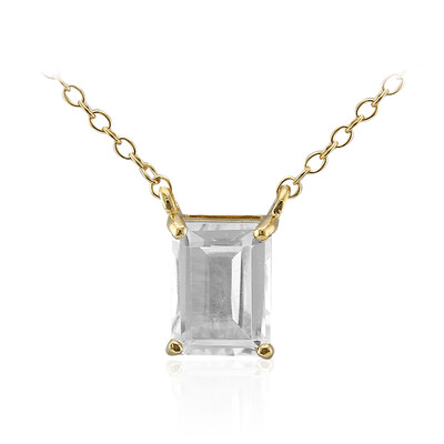Weißer Topas-Silbercollier
