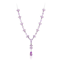 Bolivianischer Amethyst-Silbercollier
