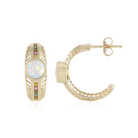 Welo-Opal-Goldohrringe (Ornaments by de Melo)