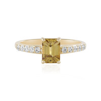 Gelber Zirkon-Goldring
