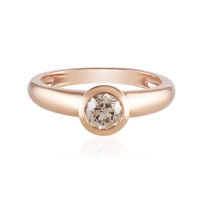 I2 Schokoladen-Brillant-Goldring (KM by Juwelo)