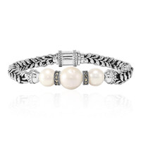 Süßwasserzuchtperlen-Silberarmband (Nan Collection)
