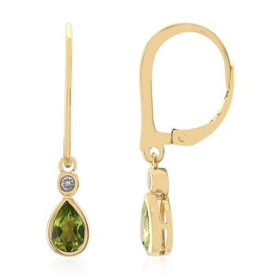Peridot-Silberohrringe