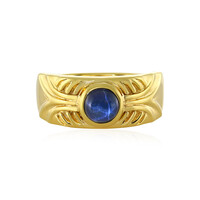Blauer Stern-Saphir-Silberring