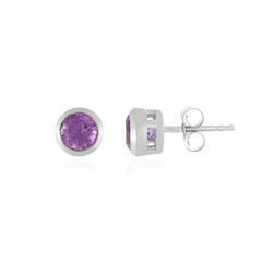 Lavendel-Amethyst-Silberohrringe