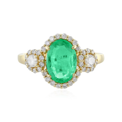 Äthiopischer Smaragd-Goldring (AMAYANI)