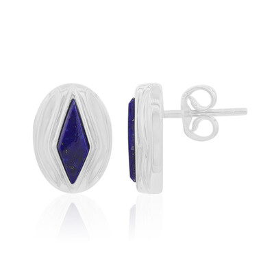 Lapislazuli-Silberohrringe (MONOSONO COLLECTION)