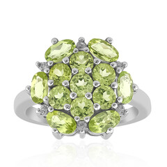 Burmesischer Peridot-Silberring