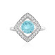Blauer Apatit-Silberring