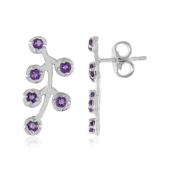 Amethyst-Silberohrringe