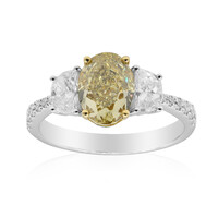 Gelber SI2 Brillant-Goldring (CIRARI)