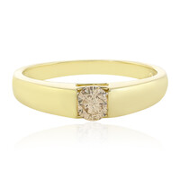 I Schokoladen-Brillant-Goldring
