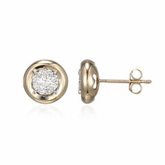 I1 (I) Diamant-Goldohrringe